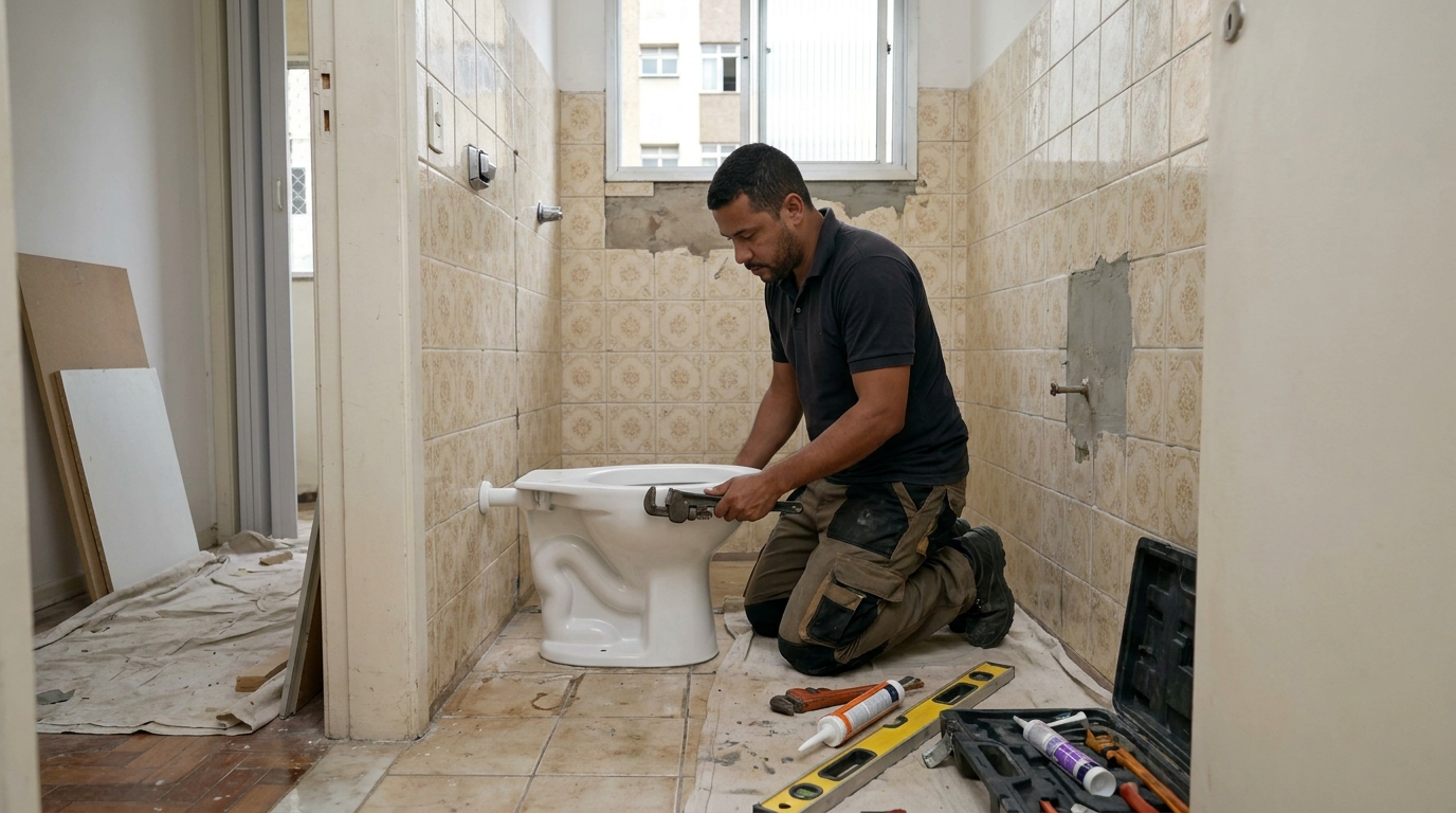 Reforço de vedação sanitária em Marília-SP
